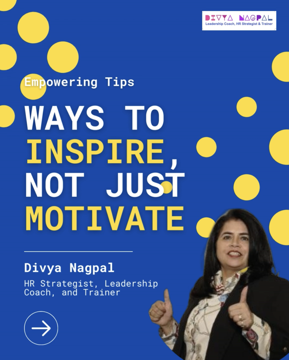 Ways to inspire not just motivate